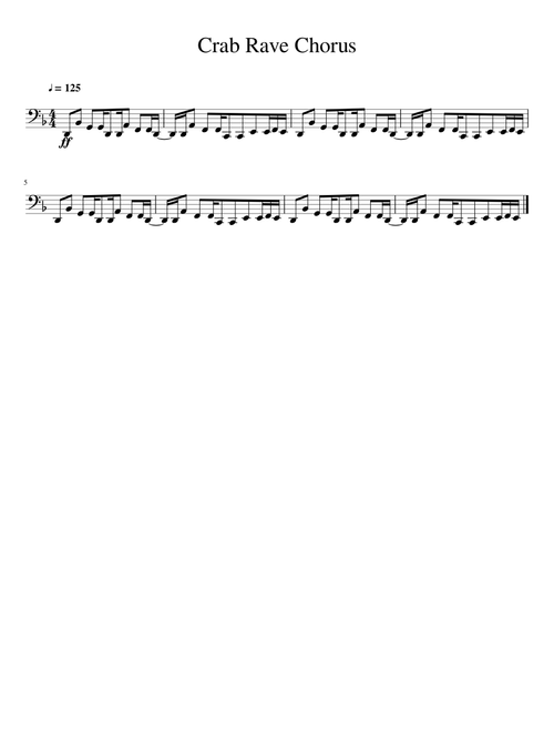 Crab Rave Chorus - Tuba