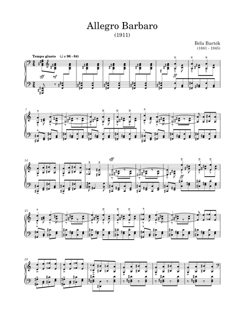 Bartók - Allegro Barbaro