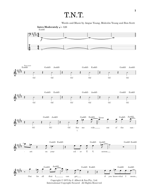 T.N.T. - AC/DC (School of Rock - Bass Guitar)