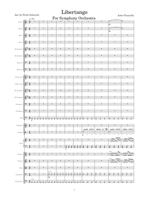 Libertango – Astor Piazzolla for orchestra