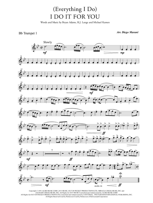 (Everything I Do) I Do It For You (Arr. Diego Marani) - Bryan Adams (Brass Ensemble)