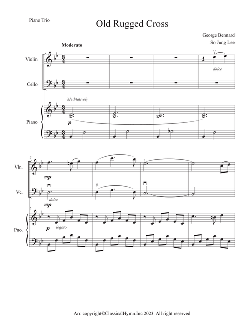 The Old Rugged Cross (Arr. So Jung Lee) - Trio Fontes (String Ensemble)