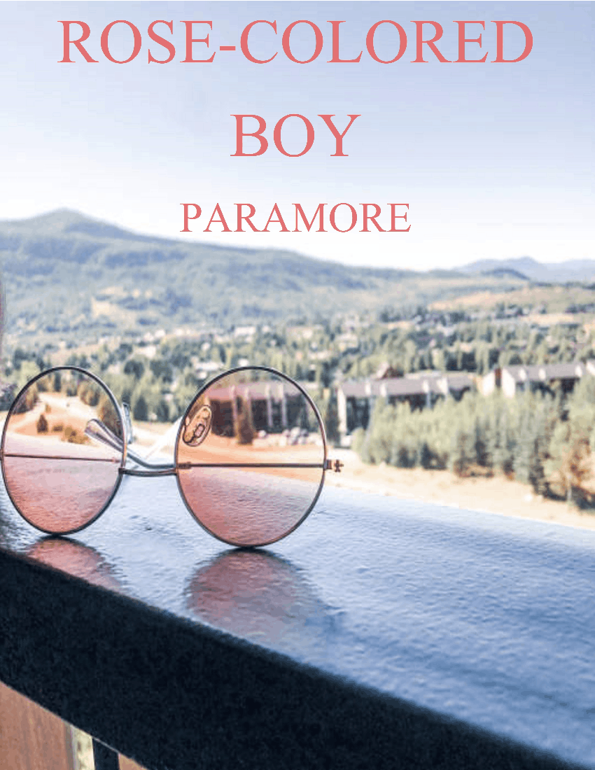 Paramore - Rose-Colored Boy - piano tutorial