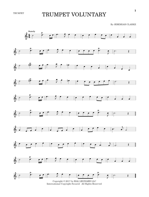 Trumpet Voluntary - Jeremiah Clarke (Trumpet Solo)