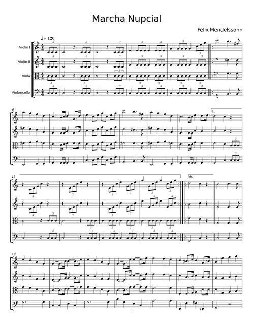 Marcha Nupcial – Felix Mendelssohn