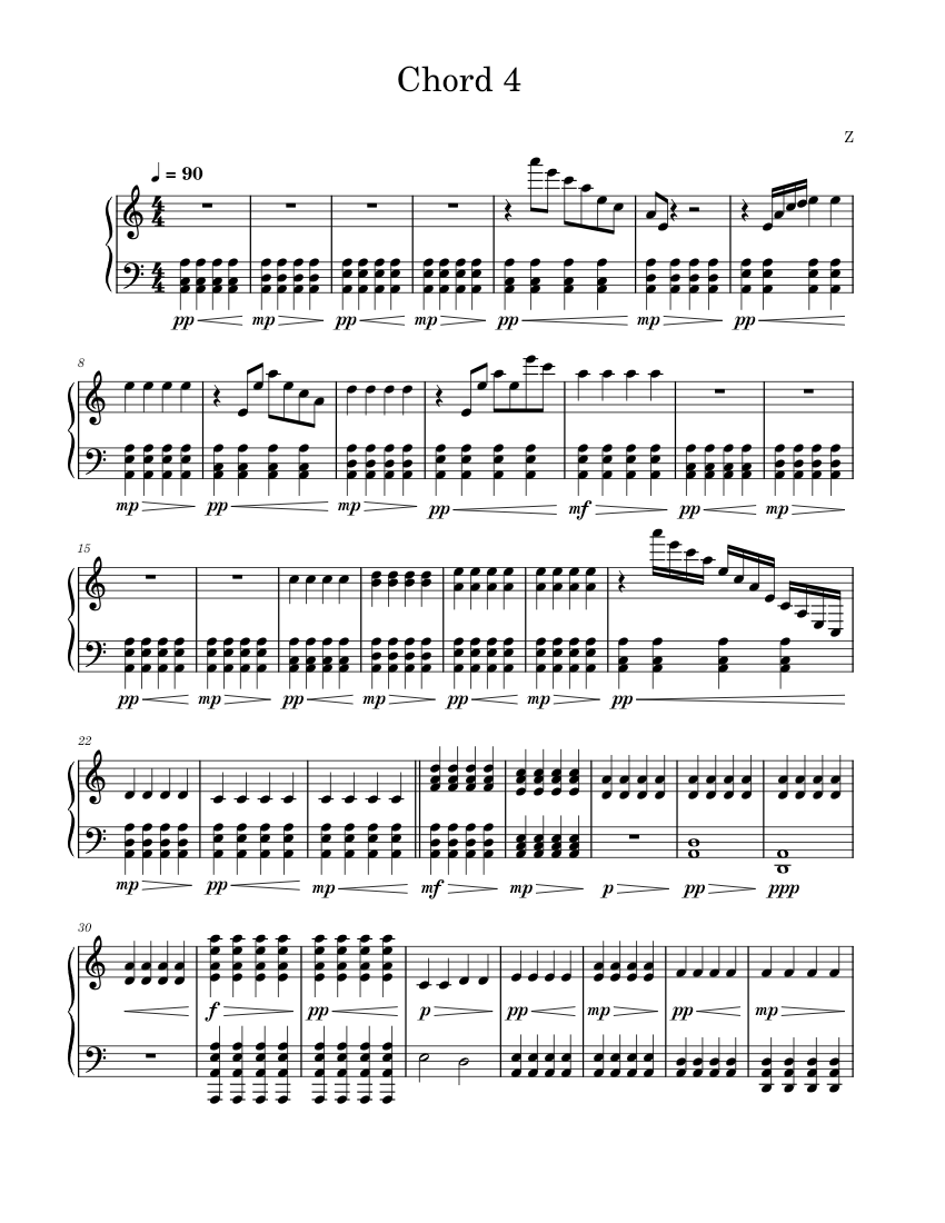 Quarter Note Piano Sheet Music for Piano (Solo) | MuseScore.com