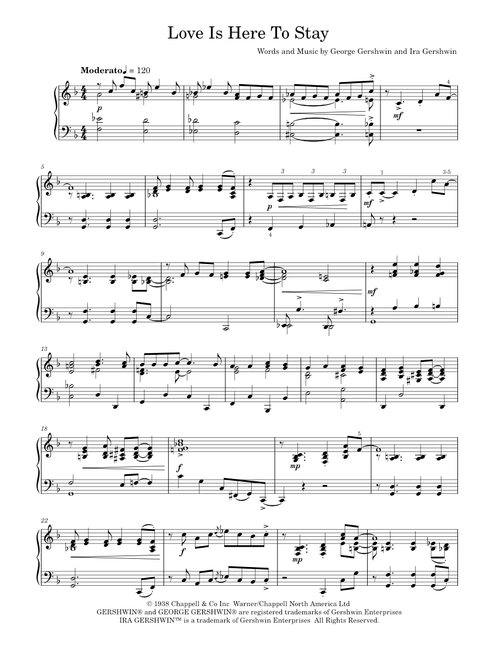 Our love is here to stay - George Gershwin (Solo)