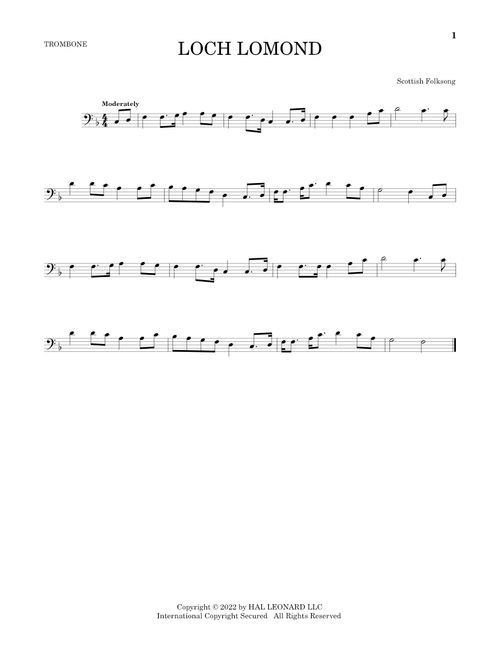 Loch Lomond - Scottish Folksong (Trombone Solo)
