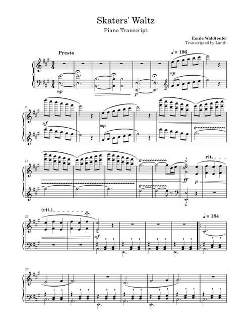 Les patineurs, Op.183 – Emile Waldteufel