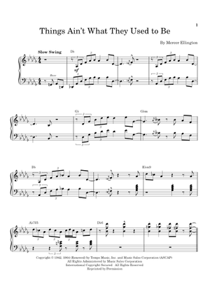 ビッグバンド譜面：シングス・エイント・ホワット・ゼイ