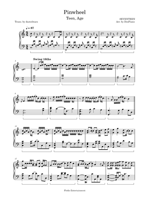 Pinwheel - SEVENTEEN (DooPiano)