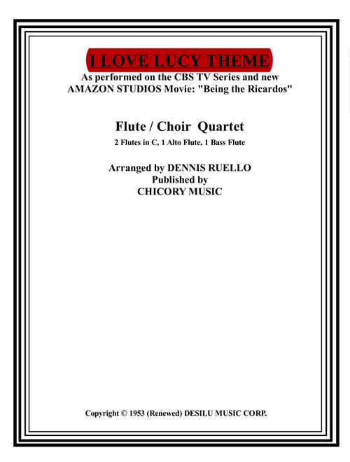 I Love Lucy (Arr. Dennis Ruello) - Eliot Daniel (Woodwind Ensemble)
