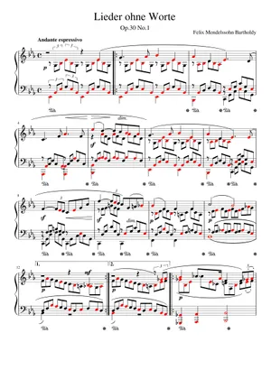 Lieder ohne Worte No.9 Op.30 No.3(無言歌9番) – Felix Lieder ohne Worte No.9 Op.30 No.3(無言歌9番) – Felix