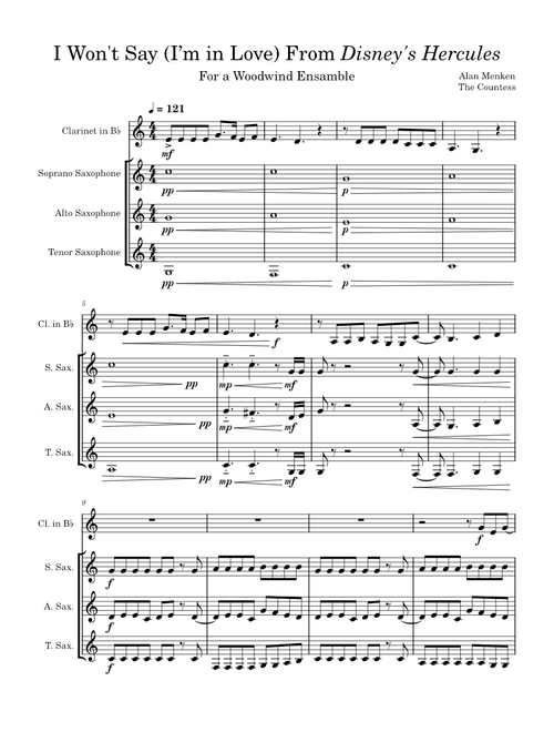 I Won't Say (I'm In Love) – Alan Menken