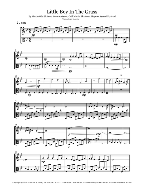 Little Boy In The Grass (Arr. Lucas Az) - Aurora (Instrumental Duet)