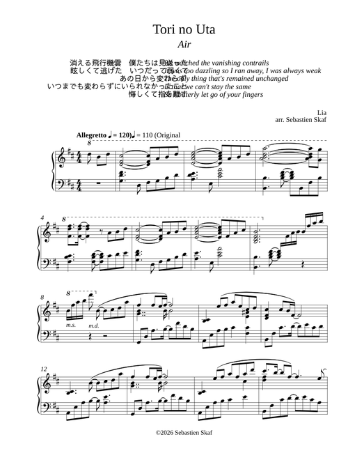 Tori no Uta - Air – Shinji Orito