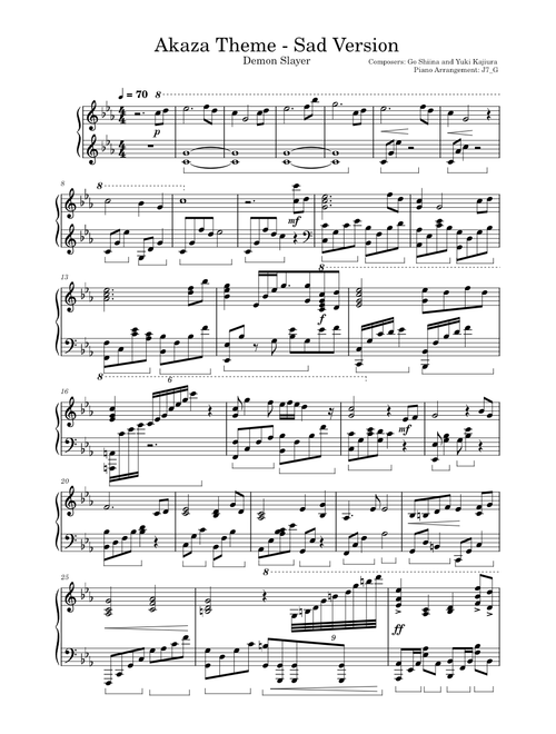 Akaza's Theme (Sad Version) - Demon Slayer
