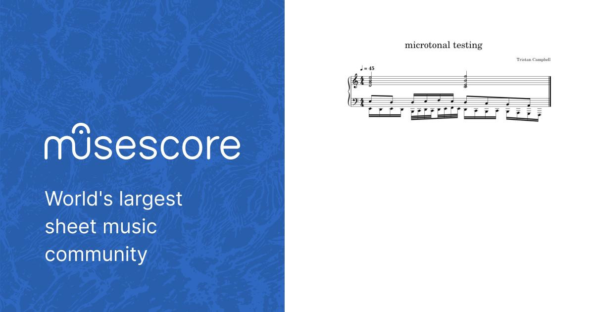 microtonal testing Sheet music for Piano (Solo) | Musescore.com