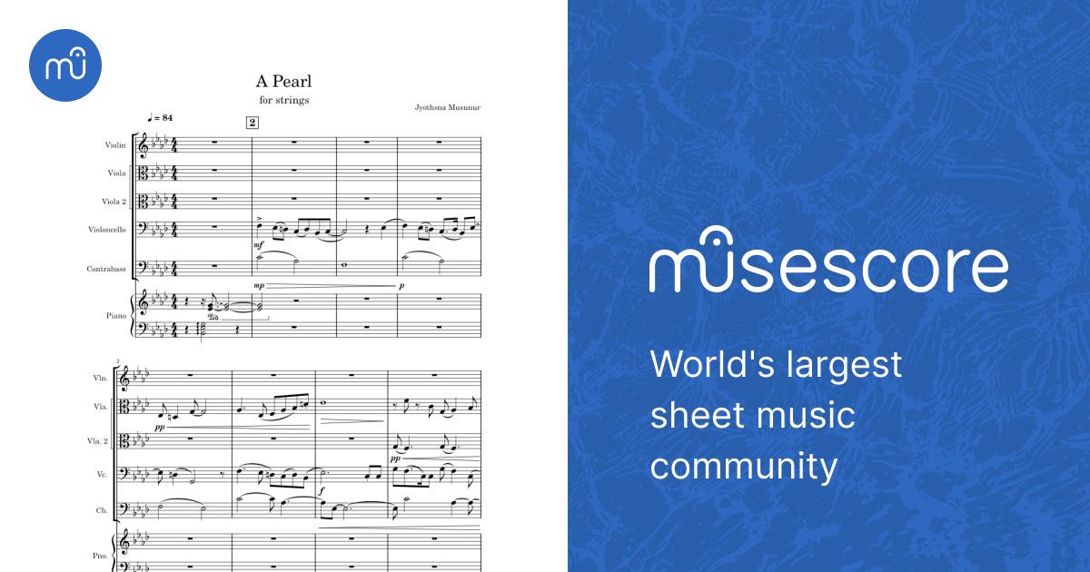 A pearl – Mitski A Pearl – Mitski for Strings Sheet music