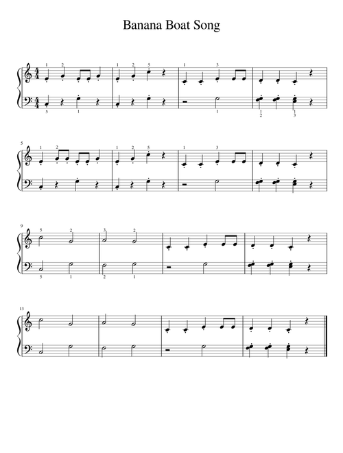 The Banana Boat Song (Day-O) – Jamaican Work Song