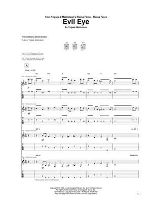 Play Official version of Rising force sheet music by Yngwie