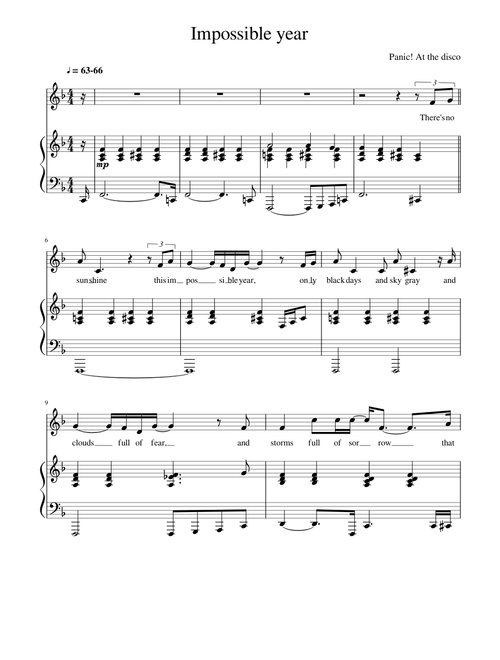 Impossible year lyrics