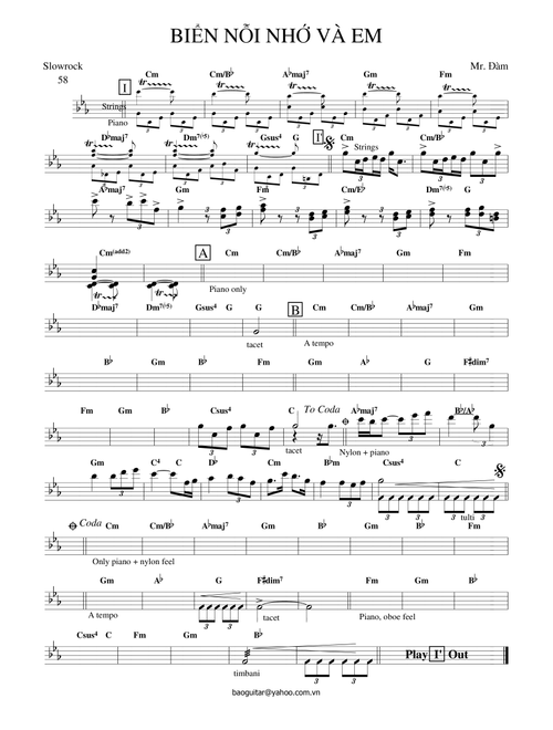 BienNoiNhoVaEm (Arr. Brian Smith) (Piano Solo)