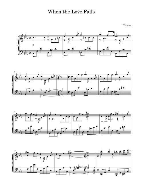 When the Love Falls – Yiruma 이루마