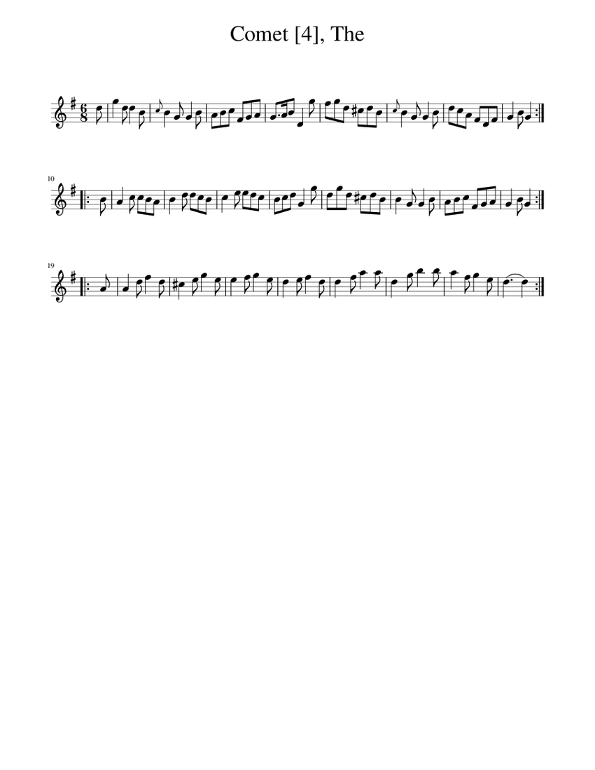 The comet piano tutorial