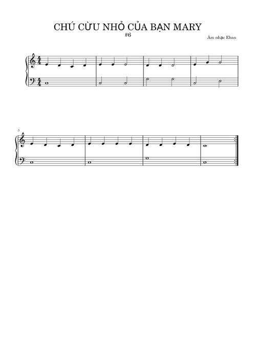 CHÚ CỪU NHỎ CỦA BẠN MARY