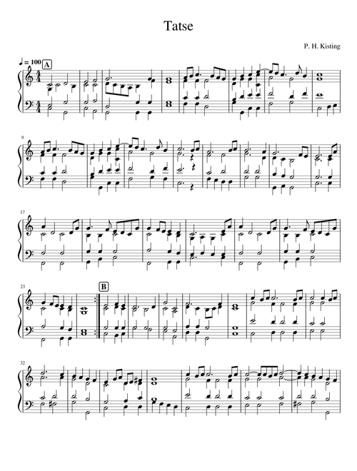 Tatse by P H Kisting