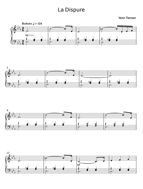 La Dispute - Yann Tiersen