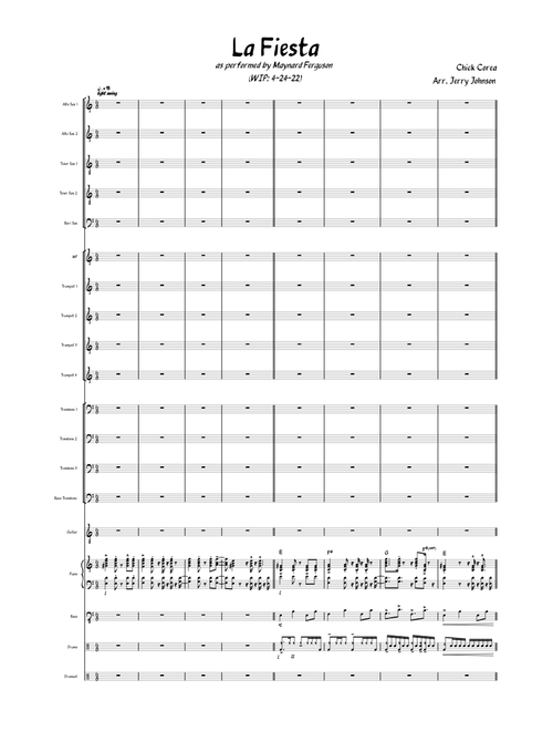 La Fiesta - Chick Corea; As Performed by Maynard Ferguson