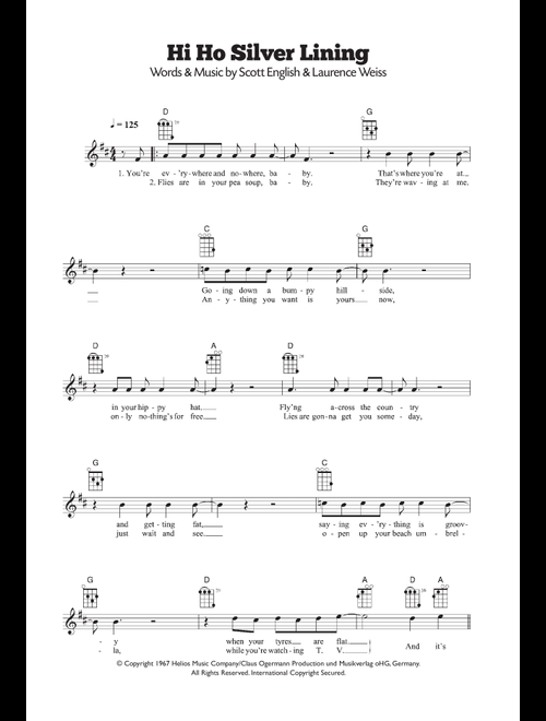 Hi Ho Silver Lining - Jeff Beck (Ukulele)