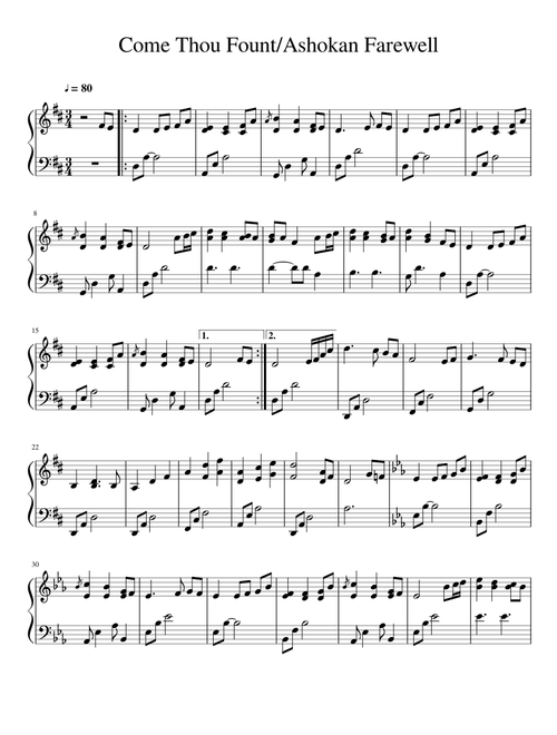 Come Thou Fount/Ashokan Farewell
