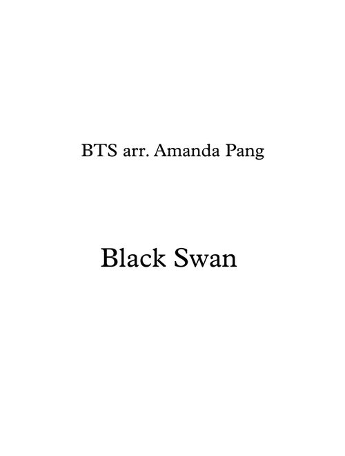Black Swan (Arr. Amanda Pang) - BTS (String Quartet)