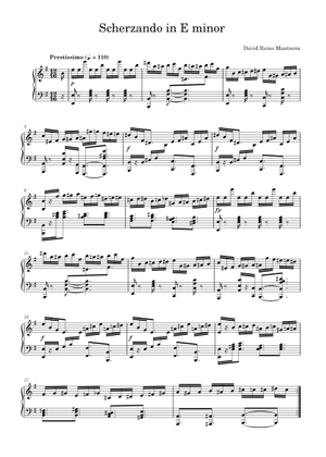 Scherzando in E minor Sheet Music for Piano (Solo) | MuseScore.com