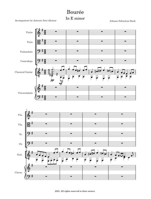 Bourée – Johann Sebastian Bach
