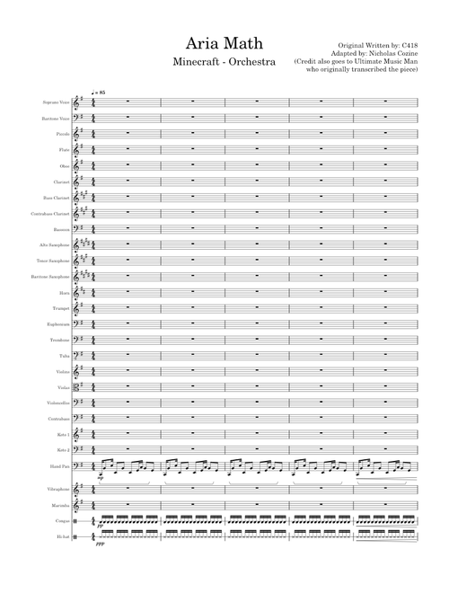 Minecraft - Aria Math (Orchestra)