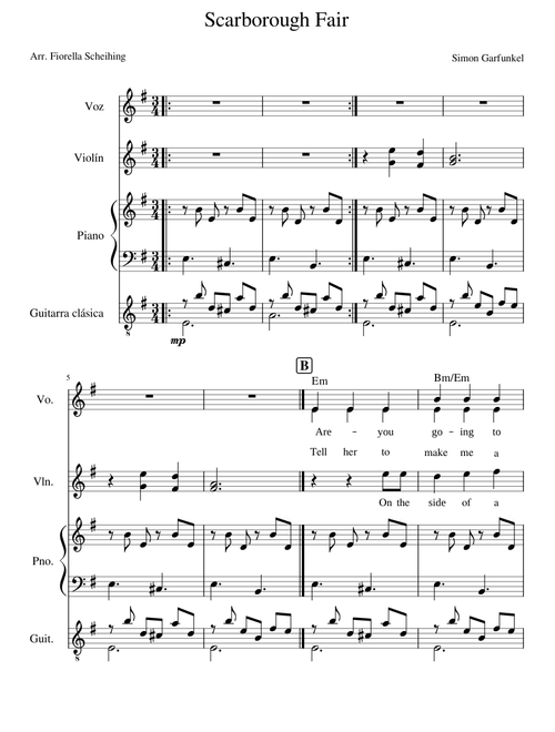 Scarborough Fair-DUETO
