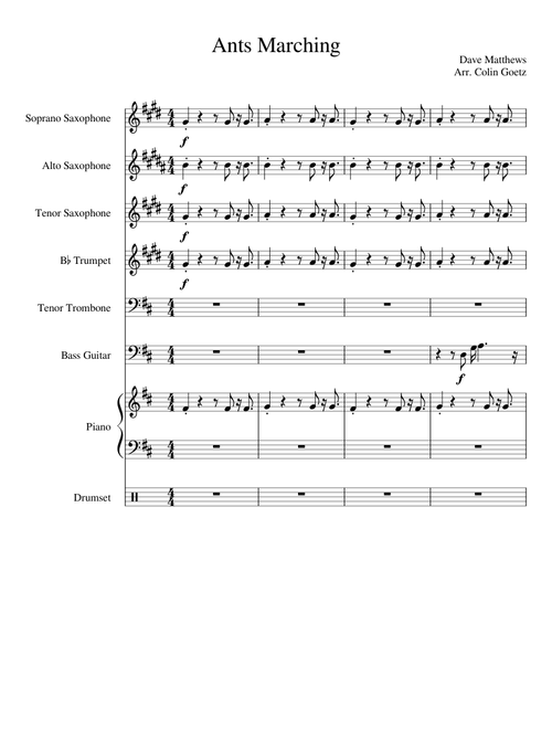 Ants Marching (Jazz Combo) WIP