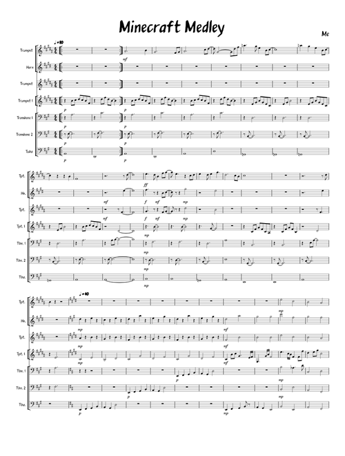 Minecraft – Minecraft Minecraft Brass Medley