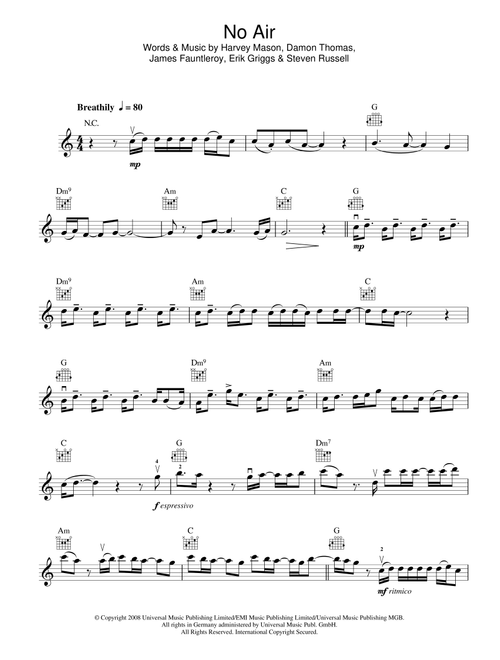 No Air - Jordin Sparks (Violin Solo)