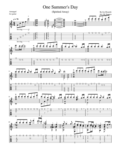 One Summer's Day - Joe Hisaishi
