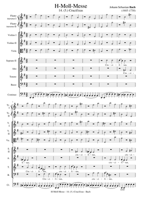 Free Messe In H-Moll, Bwv 232 by Johann Sebastian Bach sheet music