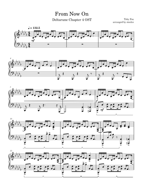 From Now On – Toby Fox - Deltarune Chapter 4 OST