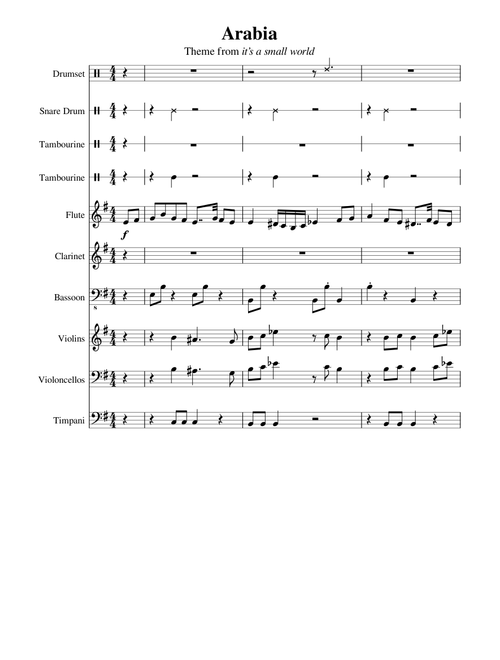 It's A Small World (Arabia Theme) – Sherman Brothers