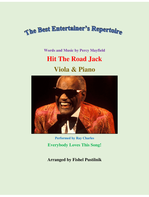 Hit The Road Jack (Arr. Fishel Pustilnik) - Percy Mayfield (Viola and Piano)