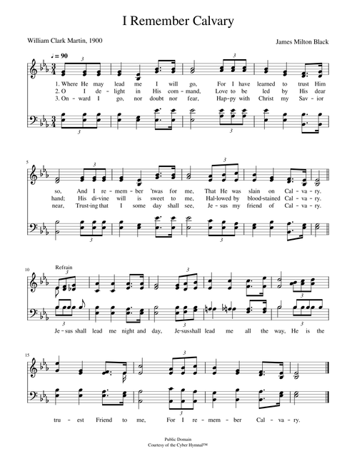 I remember calvary - James M. Black