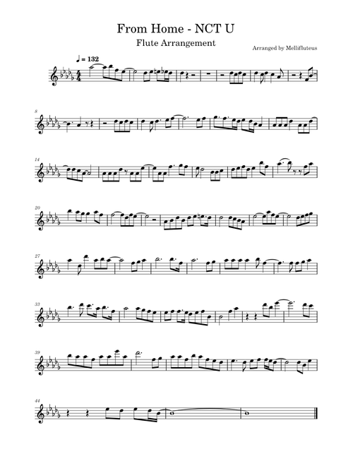 From Home - NCT U (Flute Arrangement)
